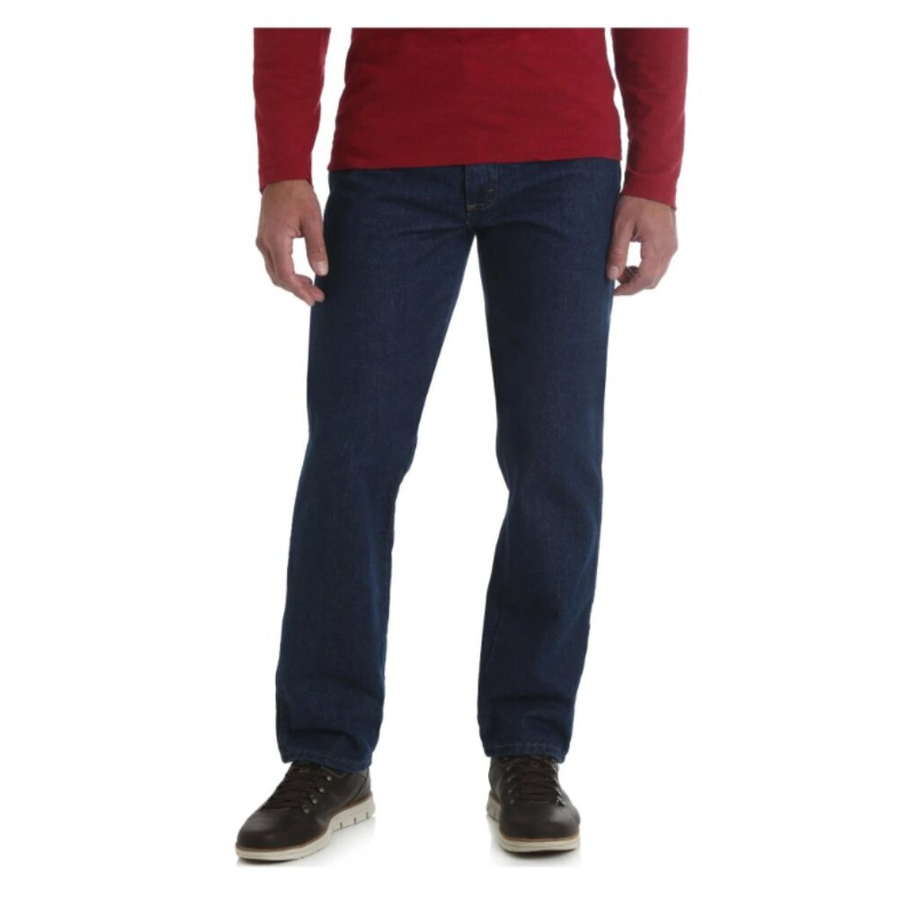 Wrangler Rustler Men's and Big Men's Straight Leg Regular Fit Jeans 40x32, Blue